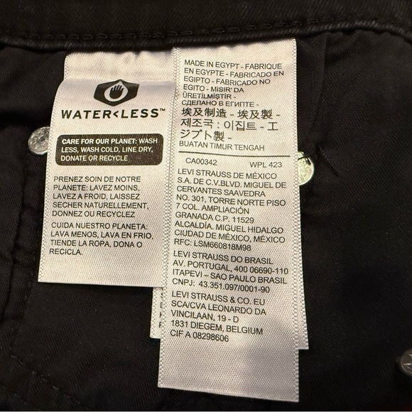LEVIS women Black Slim Fit Jeans with Classic Style 734/size 30 - Picture 4 of 8